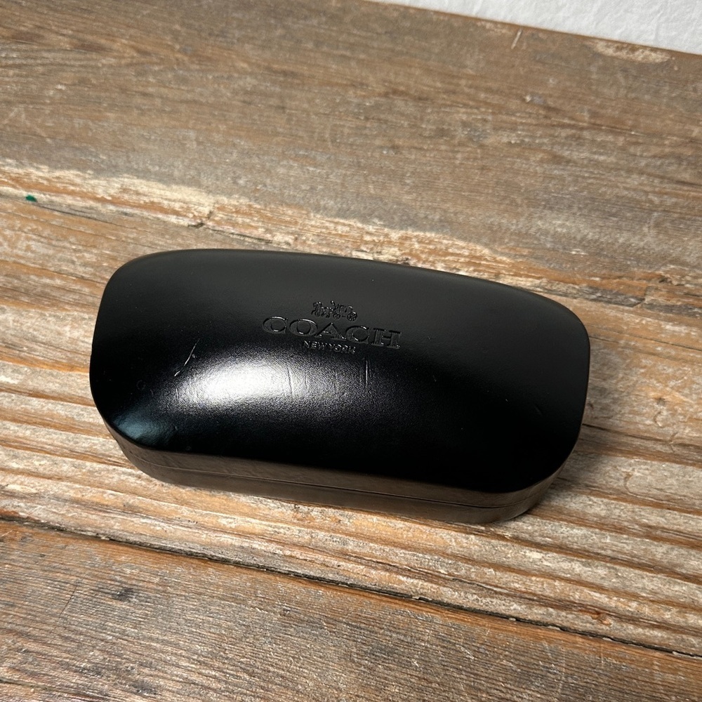 Coach Glossy Black Eyewear Case